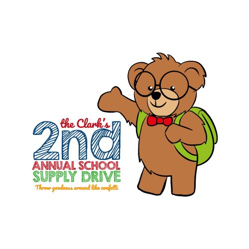 2nd Annual School Supply Drive Logo