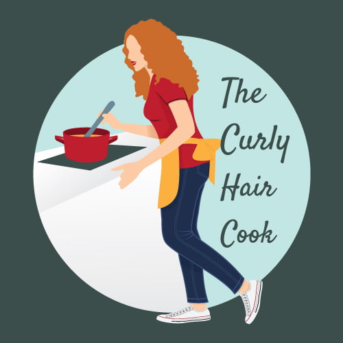 The Curly Hair Cook Logo Mineral Green